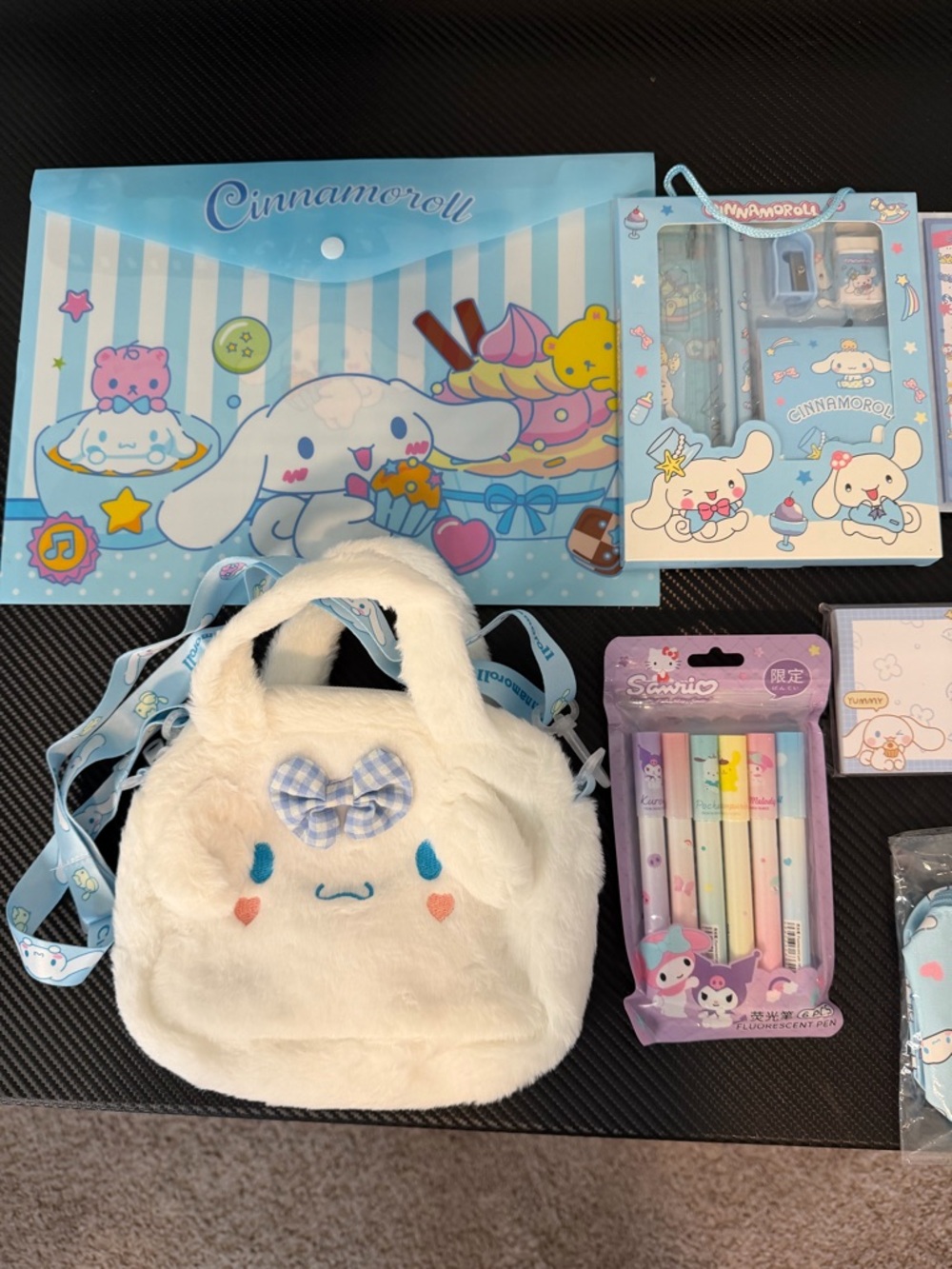 Cinnamoroll Plush Crossbody Bag and Stationary Set Lucky Scoops
